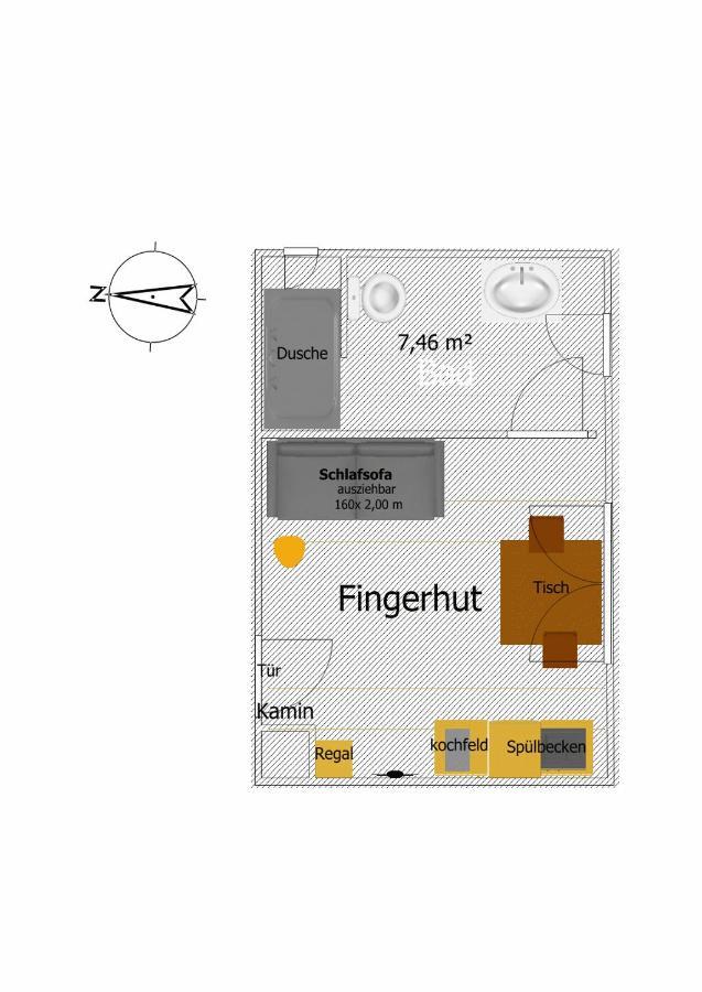 Ferienhof Ziegler - Studio Fingerhut 拜尔斯布龙 外观 照片